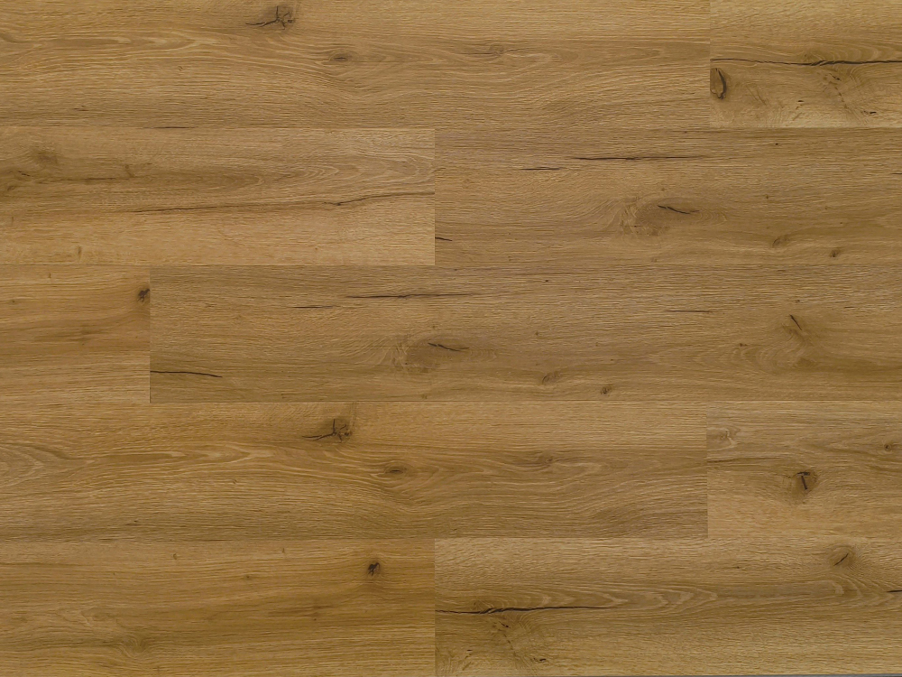 Lantai SPC Butiran Kayu Coklat Muda 7.25×48