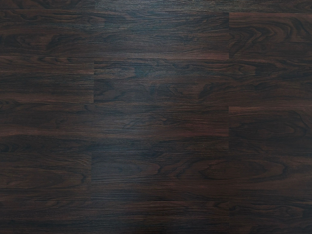 Lantai LVT Kayu Coklat Gelap 6×36