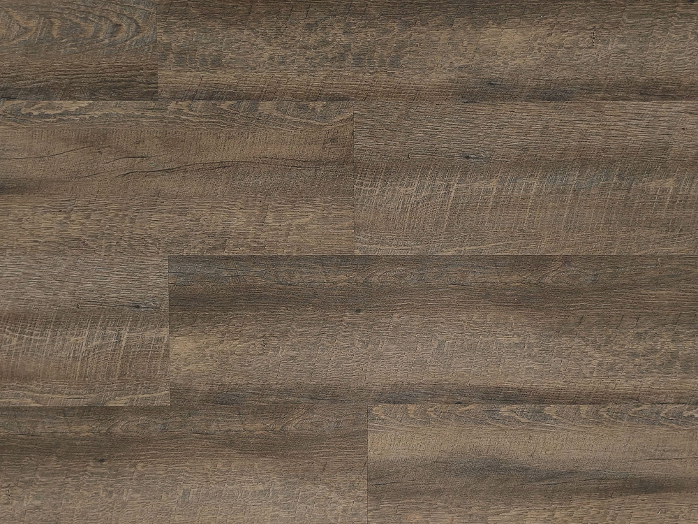Lantai WPC Bijian Kayu Coklat Gelap 9×48