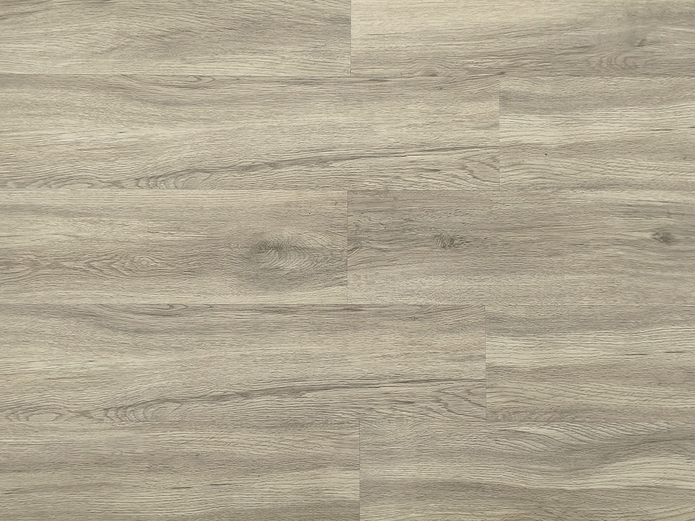 Lantai SPC Butiran Kayu Kelabu Muda 7.25×48