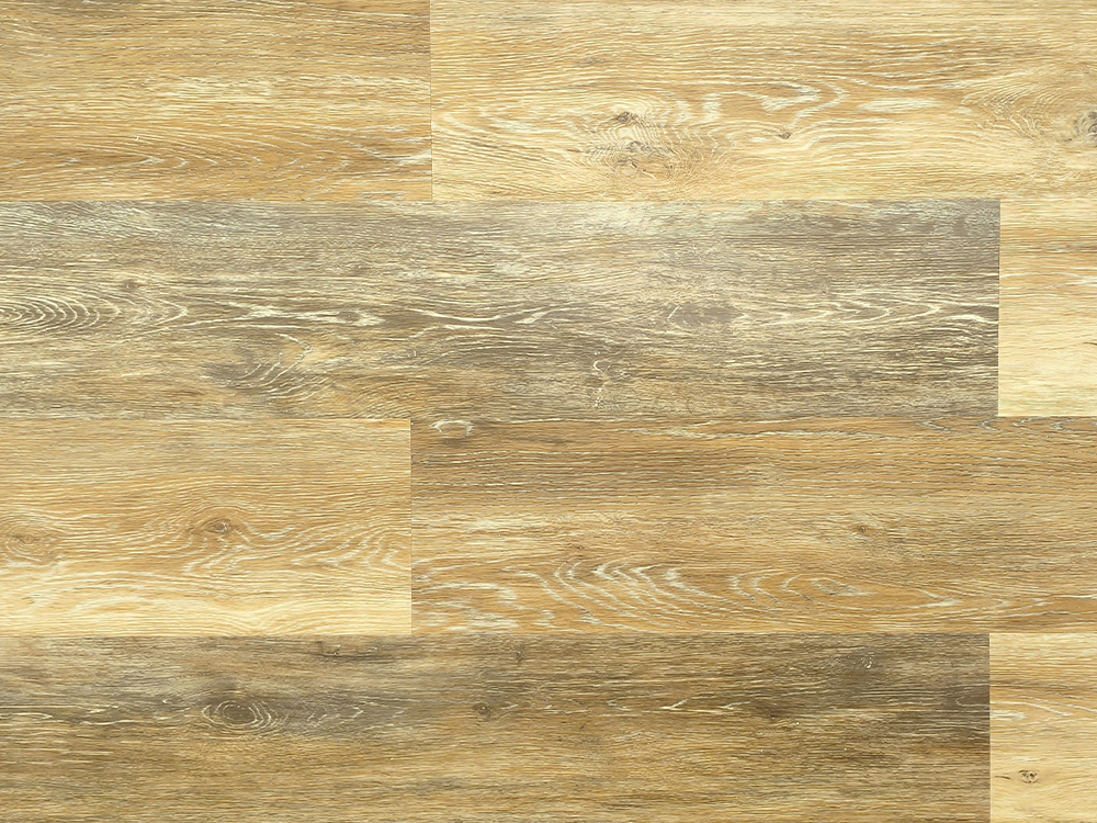 Lantai SPC Butiran Kayu Coklat Muda 7.25×48