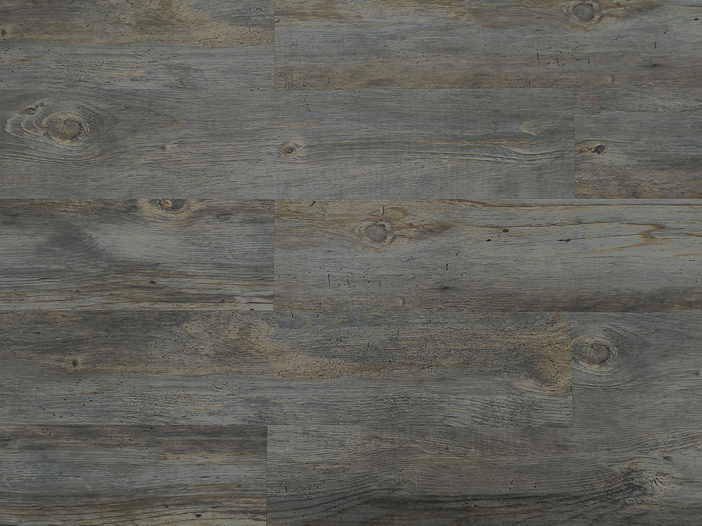 Lantai SPC Butiran Kayu Kelabu Gelap 7.25×48