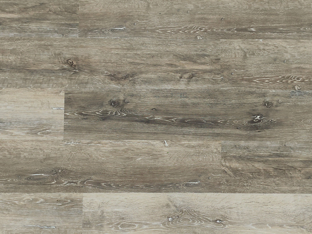 Butiran Kayu Kelabu Lapuk Lantai SPC 7.25×48